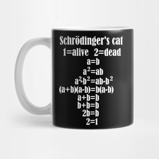 Physics Schrödinger's cat death Alive Mug